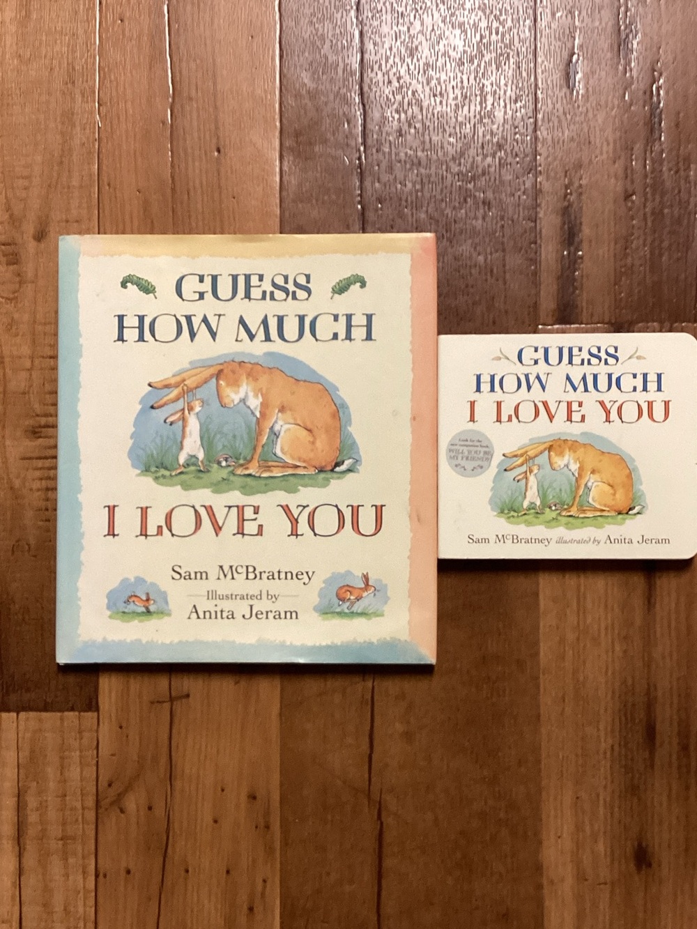 Two Guess How Much I Love You Books- Big One Is First Edition